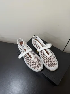 ALAIA Espadrilles Patent Leather Mesh EU35-40 B80202608030184