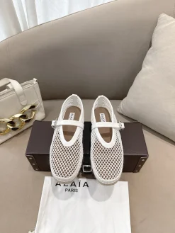ALAIA Espadrilles Patent Leather Mesh EU35-42 B40202608031955