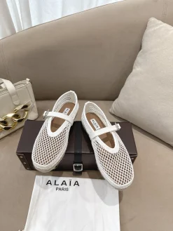 Alternative view of ALAIA Espadrilles Patent Leather Mesh EU35-42 B40202608031955