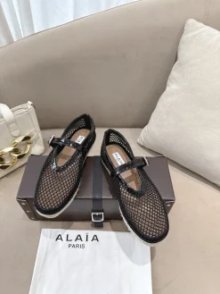 Alternative view of ALAIA Espadrilles Patent Leather Mesh EU35-42 B40202608031957