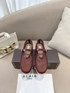 ALAIA Espadrilles Patent Leather & Mesh EU35-42 B40202608031958