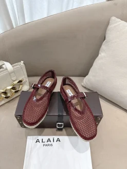 Alternative view of ALAIA Espadrilles Patent Leather & Mesh EU35-42 B40202608031958