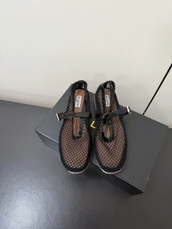 ALAIA Flats Patent Leather & Mesh EU35-40 B80202608030183
