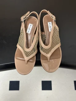 Alternative view of ALAIA Sandals Fishnet & Leather EU35-39 B60202608032349