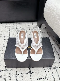 ALAIA Sandals Patent Leather Mesh EU35-41 B60202608030554