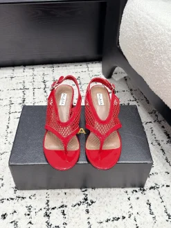 ALAIA Sandals Patent Leather & Mesh EU35-41 B60202608030555