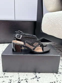 Alternative view of ALAIA Sandals Patent Leather & Mesh EU35-41 B60202608030558