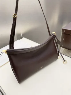 Alternative view of ALAIA Shoulder Bags Leather (Brown-Gold) 30X21X9CM G30202608100430
