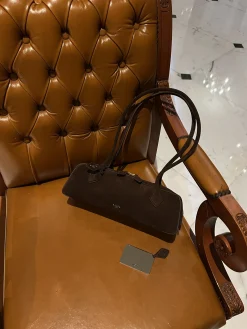 ALAIA Shoulder Bags Suede (Brown-Silver) 33X10X11 G80202608100426