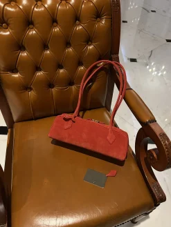 ALAIA Shoulder Bags Suede (Red) 33X10X11 G80202608100423