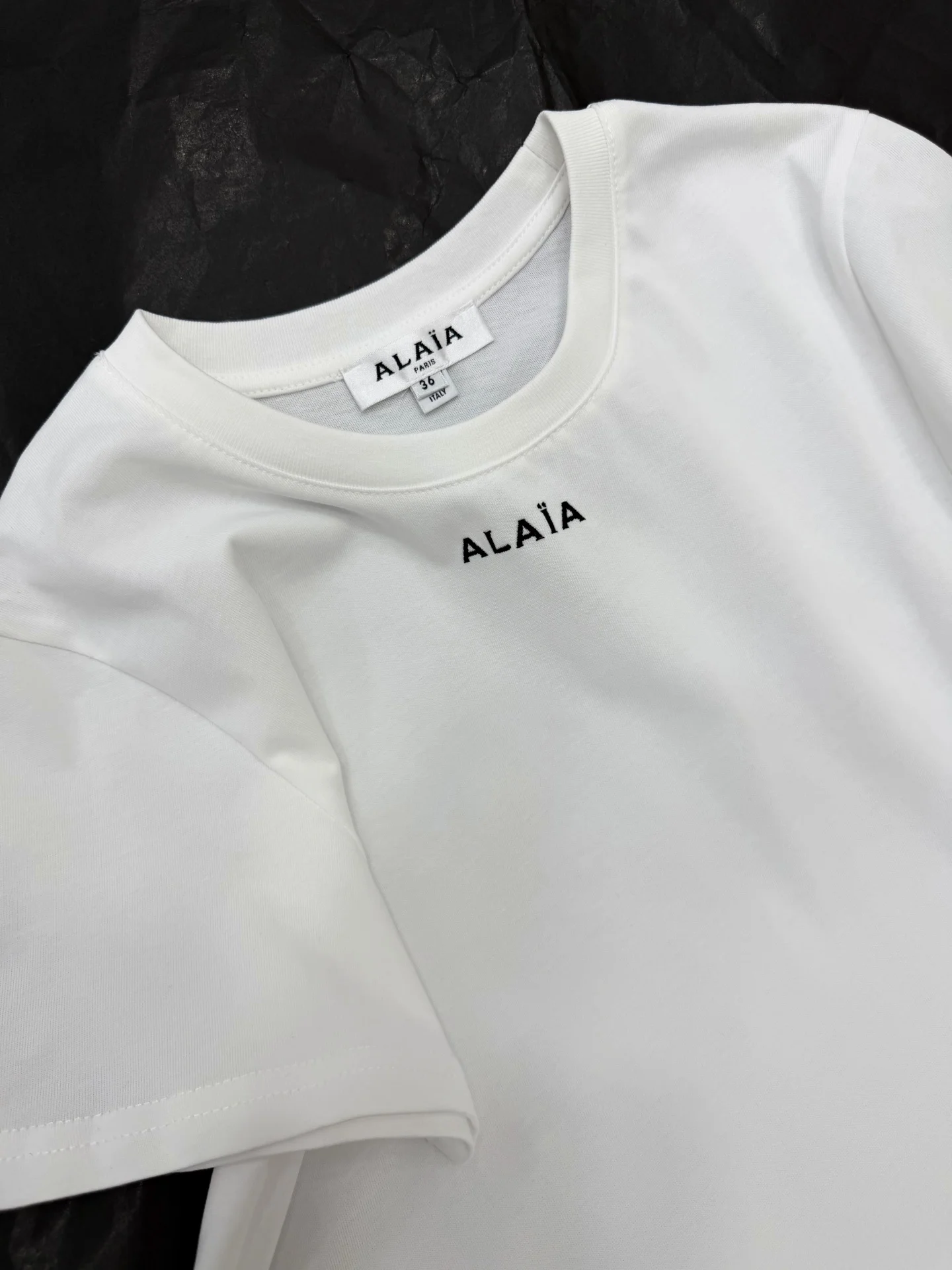 ALAIA T-shirts Cotton S-L A65202608041201 - Image 2