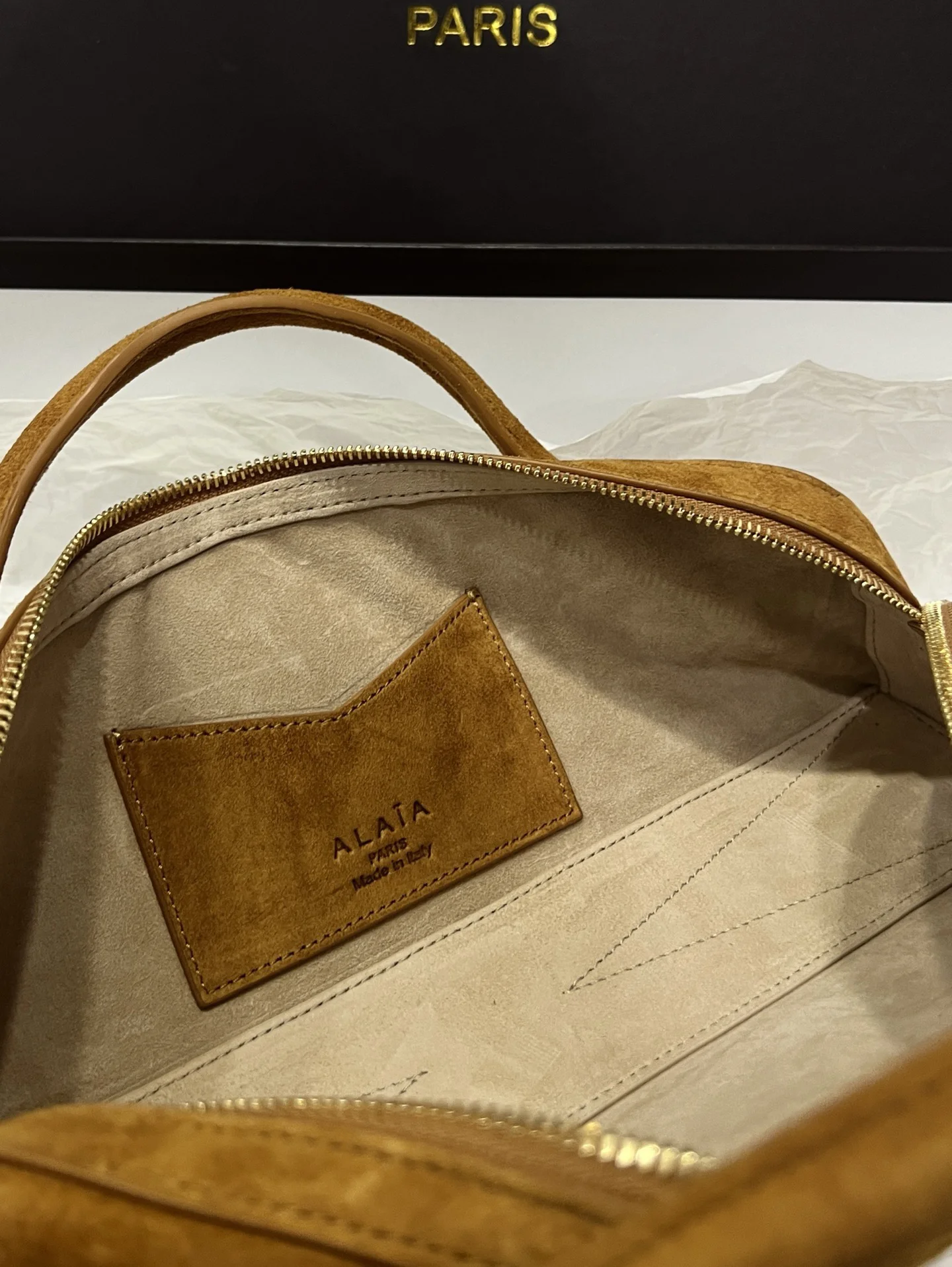 ALAIA Top Handle Bags Suede (Brown) 31X10X7CM G00202608100420 - Image 8