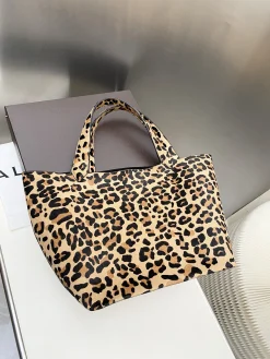 ALAIA Totes Bags Calfskin Leather (Brown-Black) 32X32X23CM I00202608100366