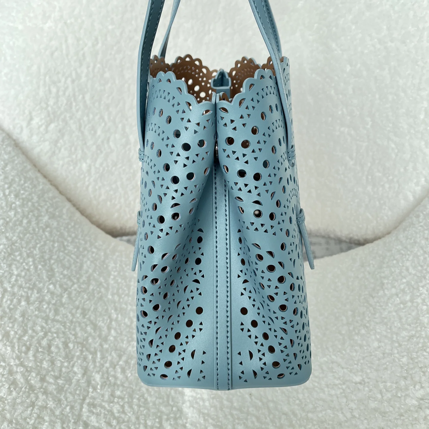 ALAIA Totes Bags Leather (Blue) 25X20X12CM F80202608100346 - Image 2