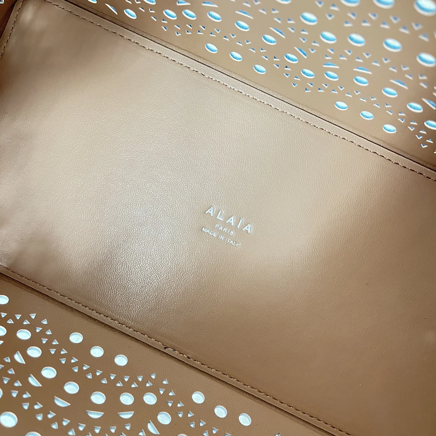 ALAIA Totes Bags Leather (Blue) 25X20X12CM F80202608100346 - Image 7