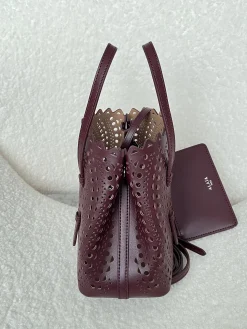 Alternative view of ALAIA Totes Bags Leather (Burgundy) 20X18X10CM F30202608100340