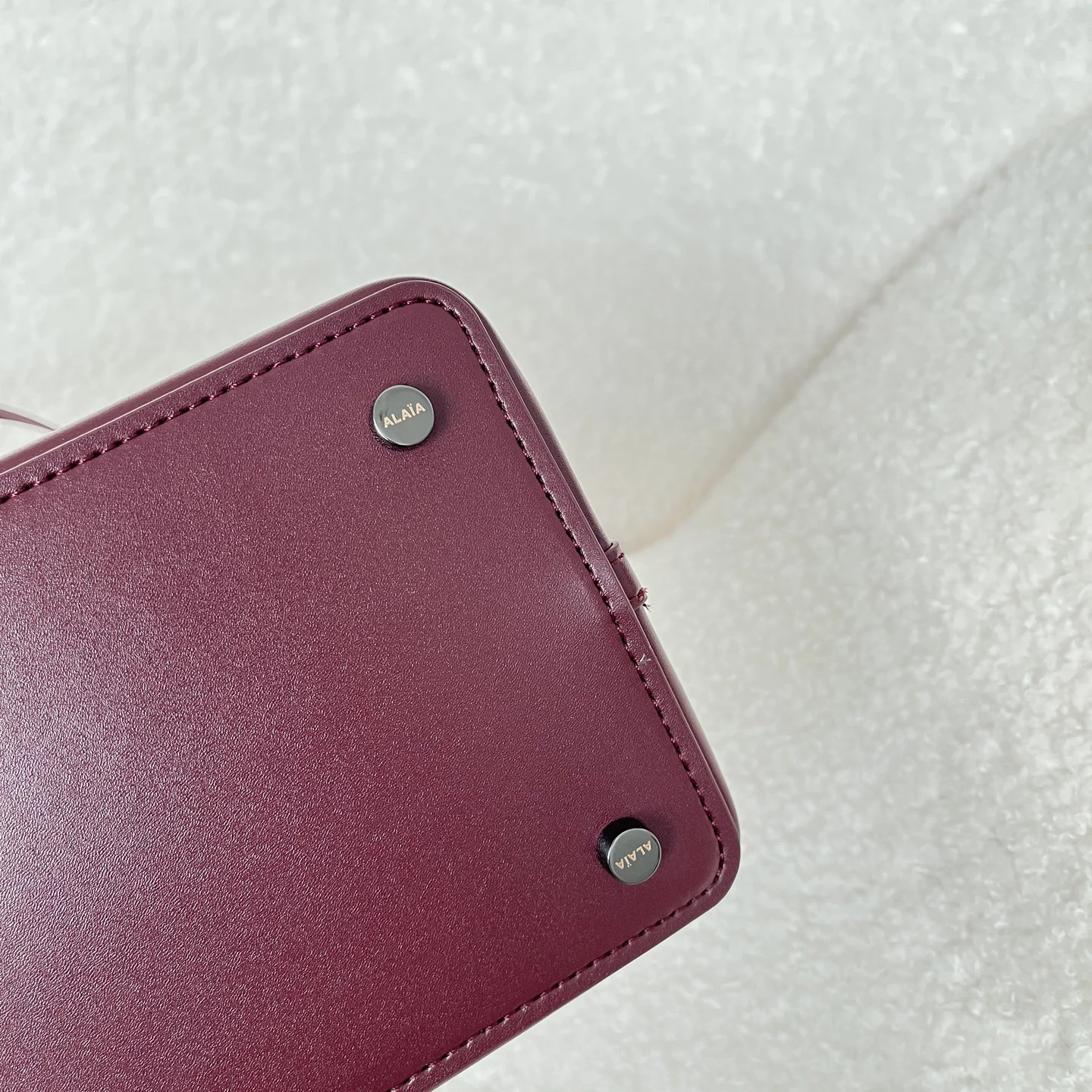 ALAIA Totes Bags Leather (Burgundy) 25X20X12CM F80202608100347 - Image 5
