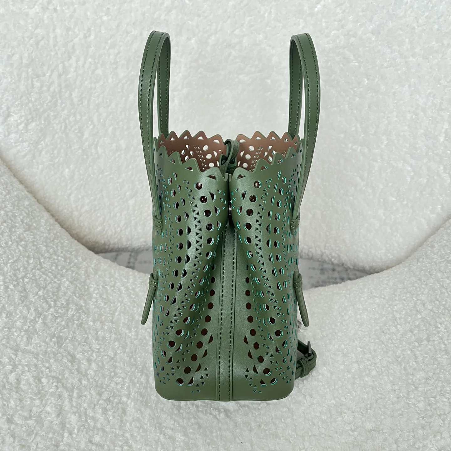 ALAIA Totes Bags Leather (Green) 20X18X10CM F30202608100343 - Image 2