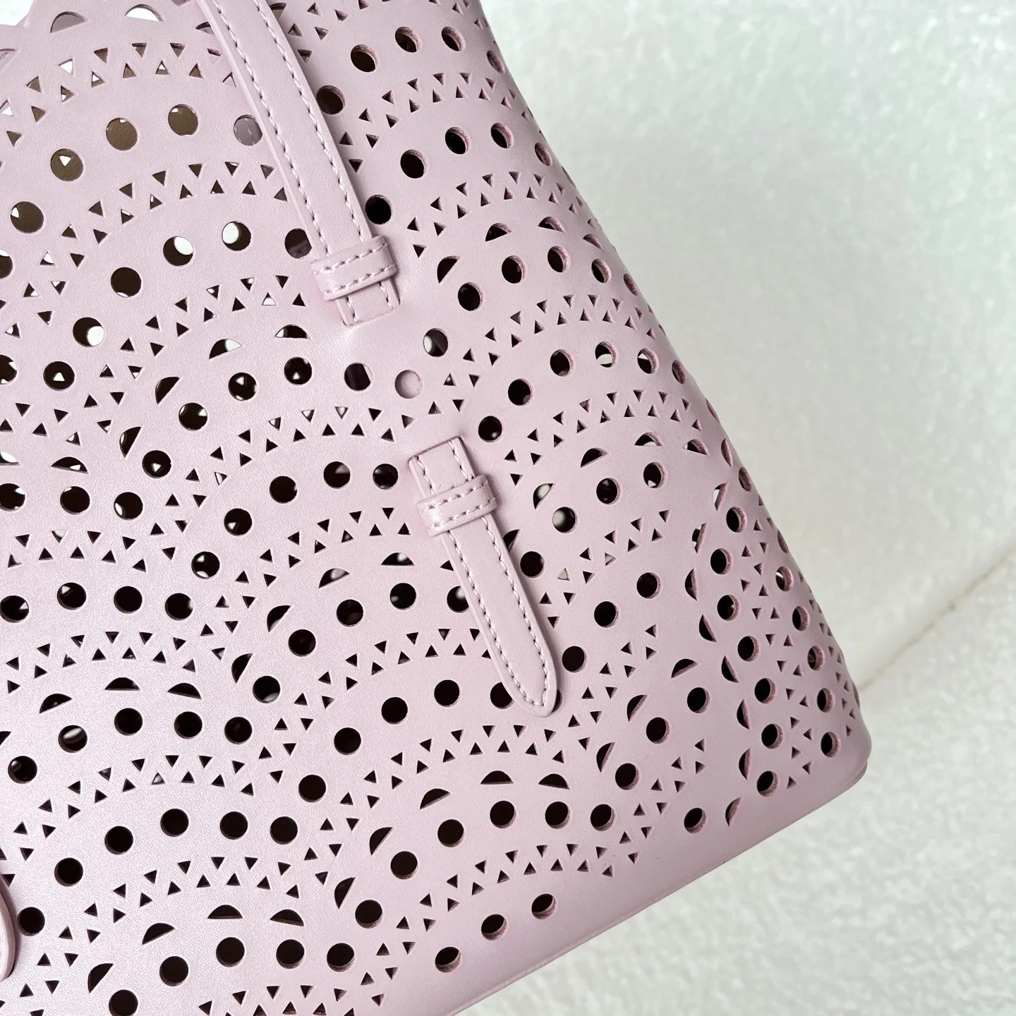 ALAIA Totes Bags Leather (Pink) 25X20X12CM F80202608100348 - Image 4