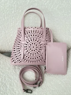 ALAIA Totes Bags (Pink) 20X18X10CM F30202608100341