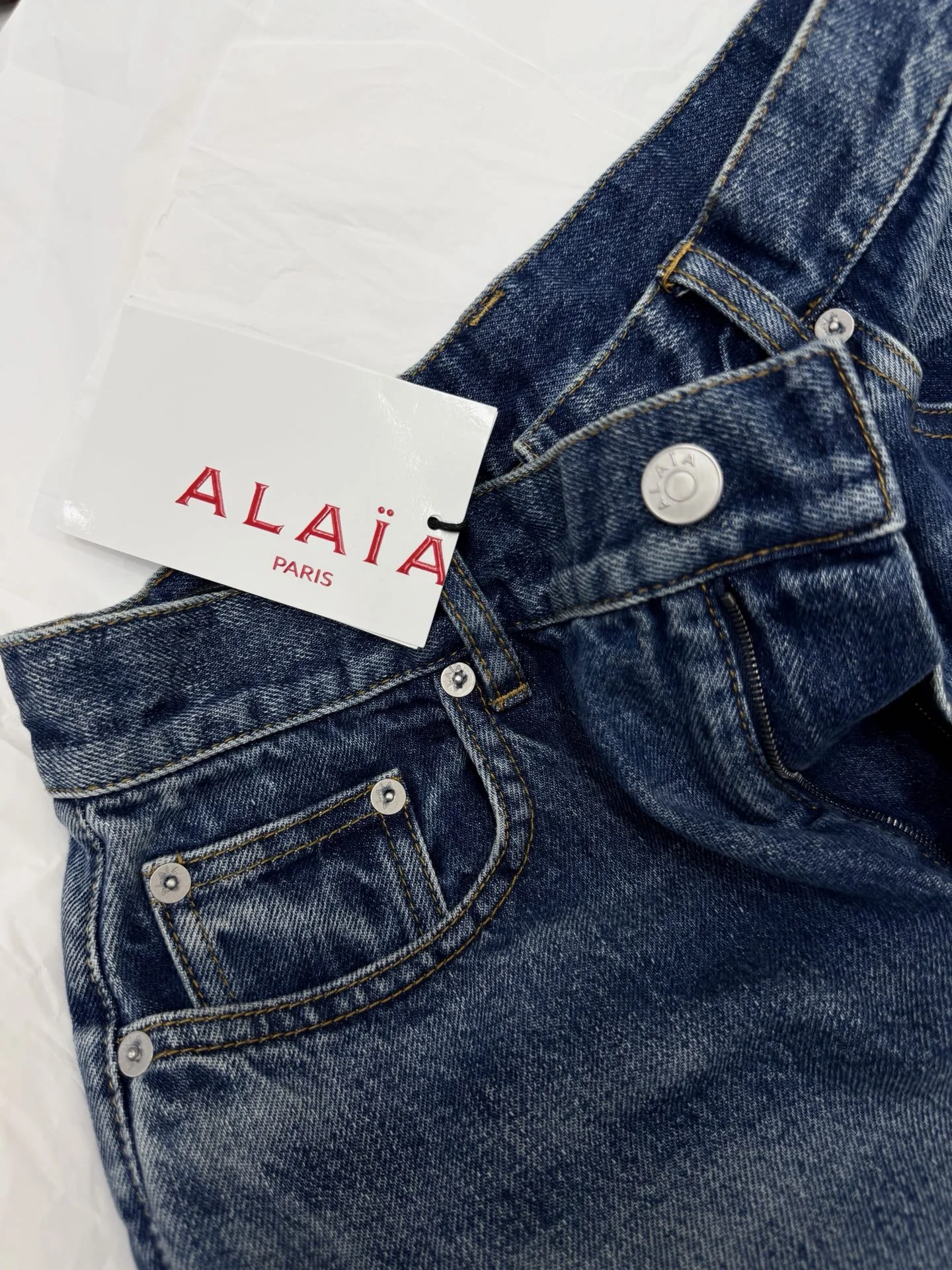 ALAIA Trousers Denim S-M-L C85202608040504 - Image 4