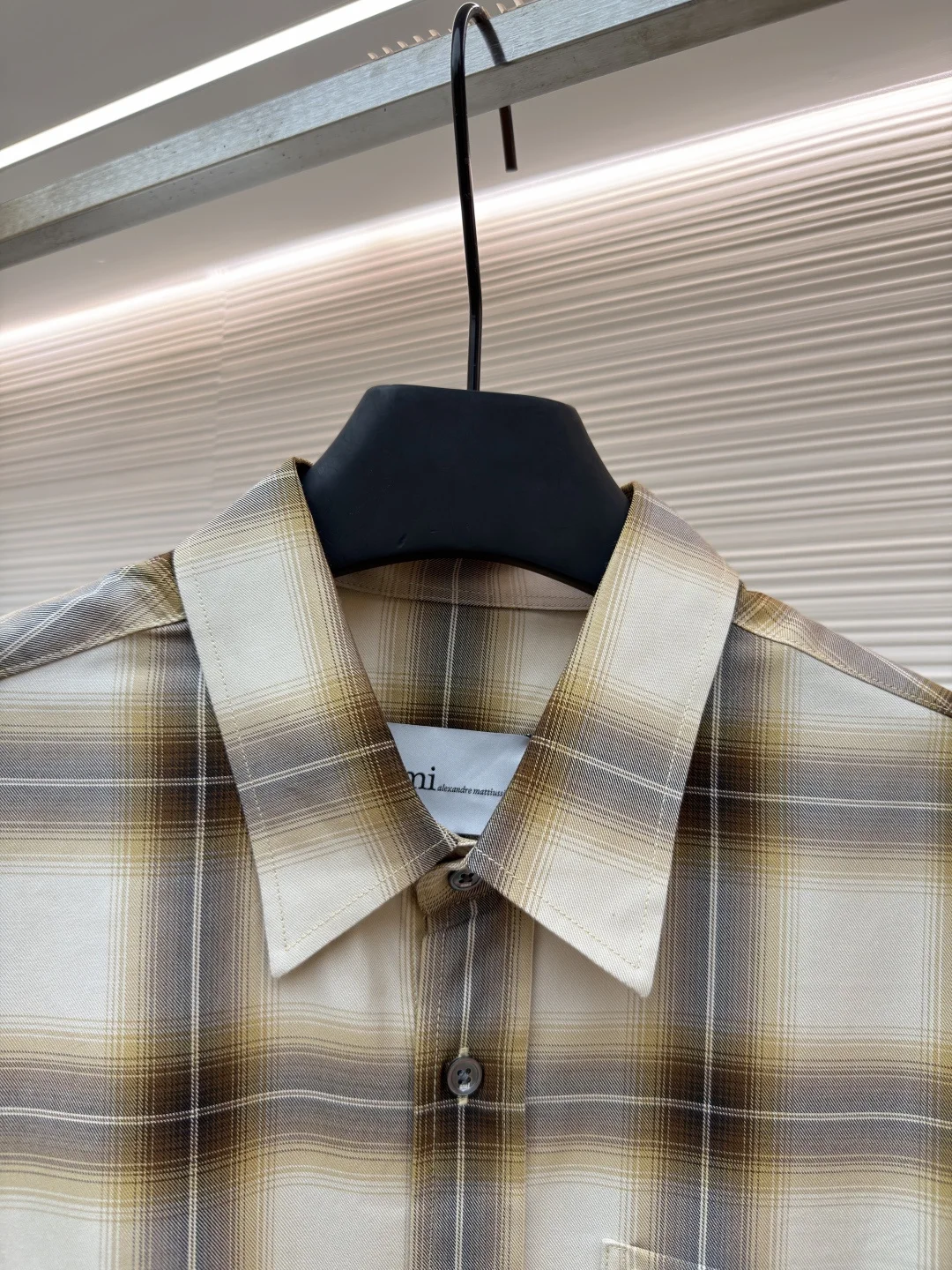 AMI Shirts Lyocell Canvas 38-41 B30202608060194 - Image 3