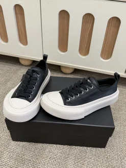 Alternative view of ANN DEMEULEMEESTER Sneakers Calfskin and Suede EU5-40 B40202608030758