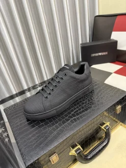ARMANI Sneakers Leather & Fabric EU38-44 B00202608030148