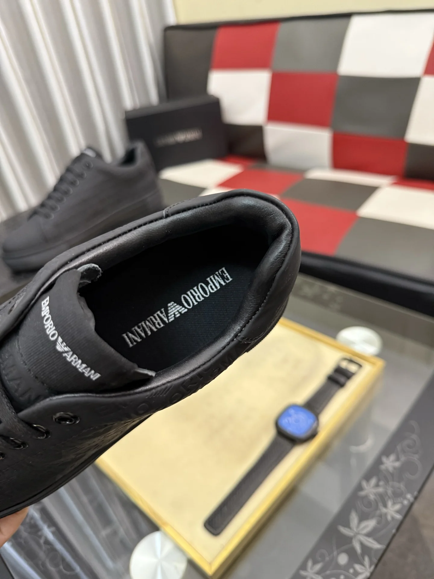 ARMANI Sneakers Leather & Fabric EU38-44 B00202608030148 - Image 8