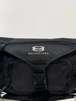 BALENCIAGA Casual Bags Nylon (Black-Silver) 45X25X9CM C20202608100021