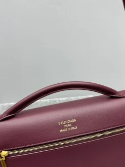 Alternative view of BALENCIAGA Clutches Bags Calf Leather (Burgundy-Gold) 27X5X14CM D80202608100031