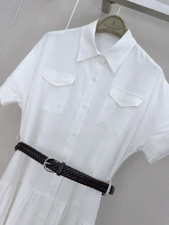 Alternative view of BALENCIAGA Dresses Linen S-M-L C20202608042294