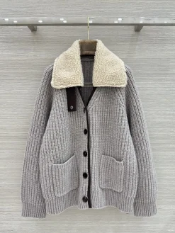 BALENCIAGA Jackets Wool Cashmere Leather S M L F60202608040043