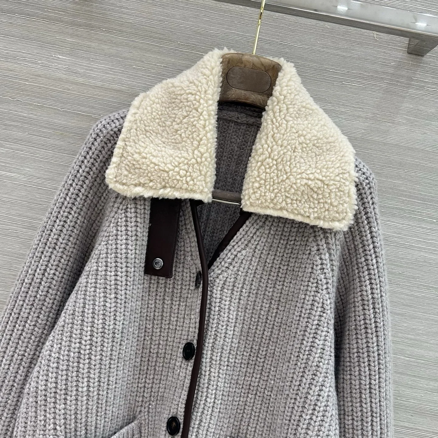BALENCIAGA Jackets Wool Cashmere Leather S M L F60202608040043 - Image 2
