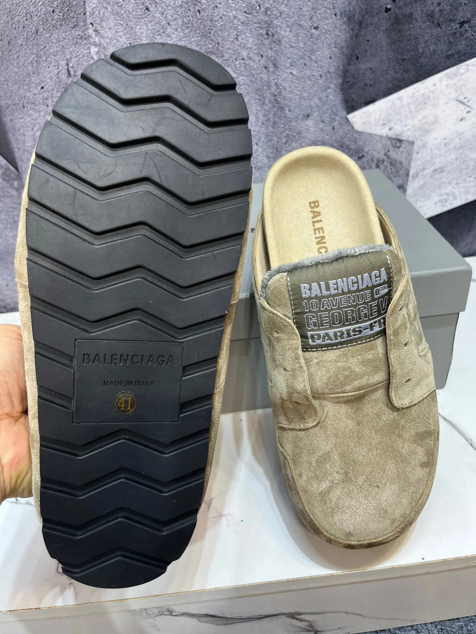 BALENCIAGA Mules Leather EU39-46 C10202608030865 - Image 10
