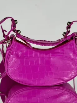 Alternative view of BALENCIAGA Shoulder Bags Crocodile Embossed Leather (Pink) 26X16X10 CM E50202608100129