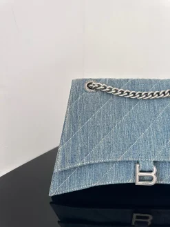 Alternative view of BALENCIAGA Shoulder Bags Denim (Blue-Silver) 31X20X12CM G00202608100134