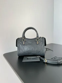 Alternative view of BALENCIAGA Shoulder Bags Lamb Leather (Gray-Gold) 18X6X12CM D00202608100147