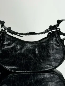 Alternative view of BALENCIAGA Shoulder Bags Leather (Black) 26X16X10 CM D90202608100165