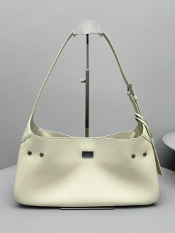 Alternative view of BALENCIAGA Shoulder Bags Leather (Cream-Silver) 35X17X10CM F50202608100071