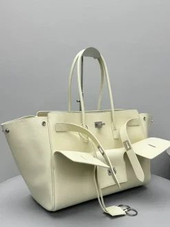 Alternative view of BALENCIAGA Shoulder Bags Leather (Cream-Silver) 37X17X26CM H80202608100227