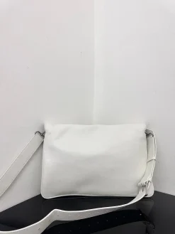 Alternative view of BALENCIAGA Shoulder Bags Leather (White-Silver) 36X24CM E80202608100260