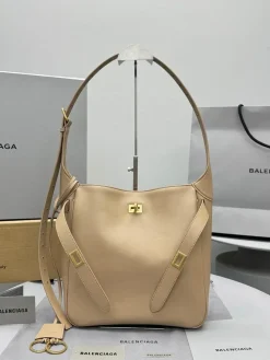 BALENCIAGA Shoulder Bags Smooth Calfskin (Beige-Gold) 27X9X28CM F60202608100271