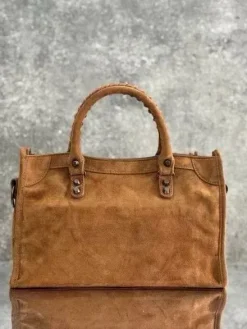 Alternative view of BALENCIAGA Shoulder Bags Suede (Brown) 30X20X10CM F00202608100279