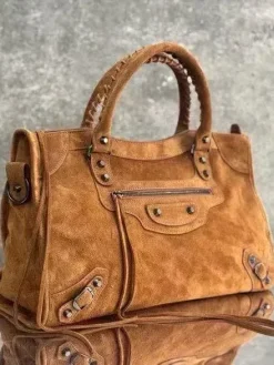 Alternative view of BALENCIAGA Shoulder Bags Suede (Brown) 37X23X15CM G00202608100283
