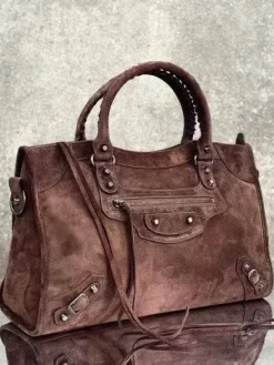 Alternative view of BALENCIAGA Shoulder Bags Suede (Brown) 37X23X15CM G00202608100284