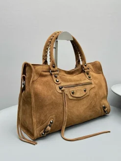 Alternative view of BALENCIAGA Shoulder Bags Suede (Brown) 37X27X10CM F50202608100300