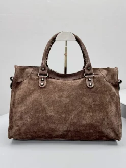 Alternative view of BALENCIAGA Shoulder Bags Suede (Brown-Silver) 37X27X10CM F50202608100285