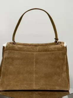 Alternative view of BALENCIAGA Shoulder Bags Suede (Brown-White) 40X30X13CM F80202608100288