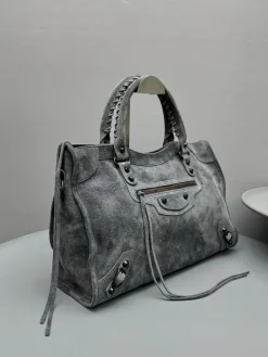 Alternative view of BALENCIAGA Shoulder Bags Suede (Gray) 37X27X10CM F50202608100294
